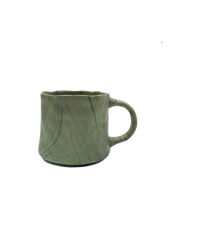 Green Ceramic Coffee Mug,Modern Tea Cup For Office And Home