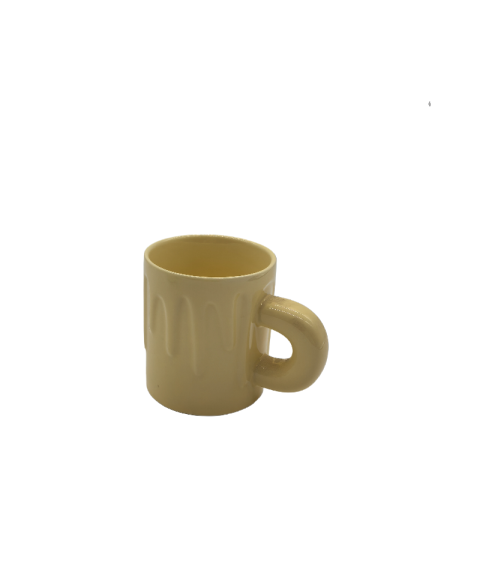 Embossed Ceramic Coffee Mug,Modern Tea Cup For Office And Home