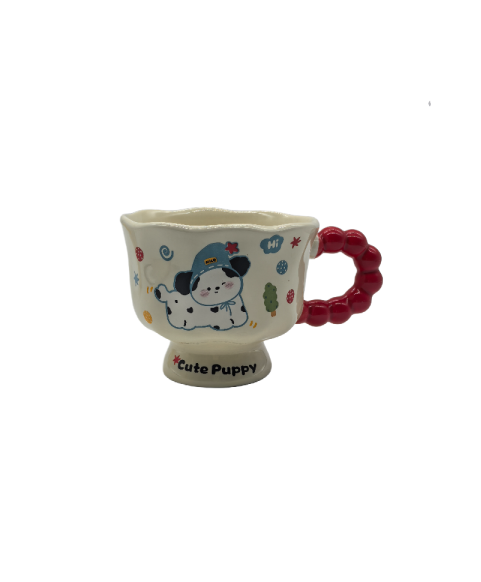 Cute Puppy Ceramic Coffee Mug,Tea Cup For Office And Home