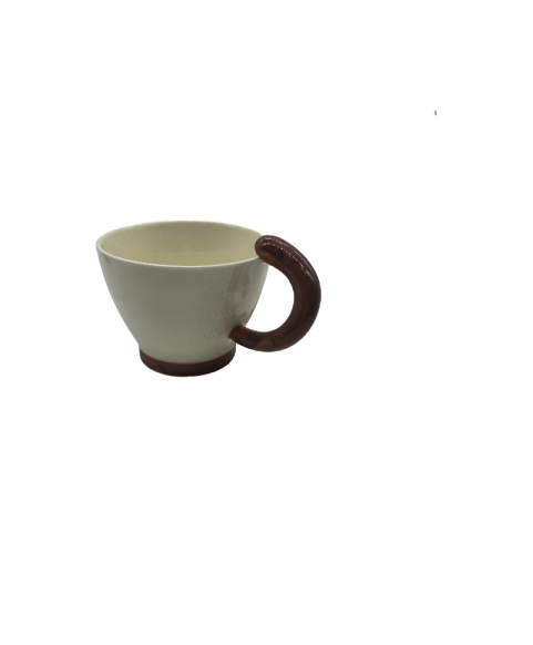Beige Ceramic Coffee Mug,Tea Cup For Office And Home