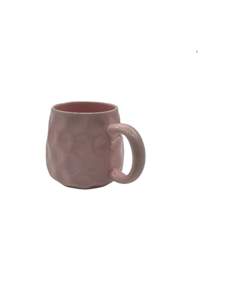 Cute Ceramic Coffee Mug With Hand Pinch Texture,Tea Cup For Office And Home