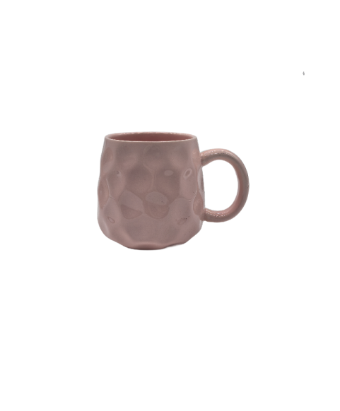 Cute Ceramic Coffee Mug With Hand Pinch Texture,Tea Cup For Office And Home