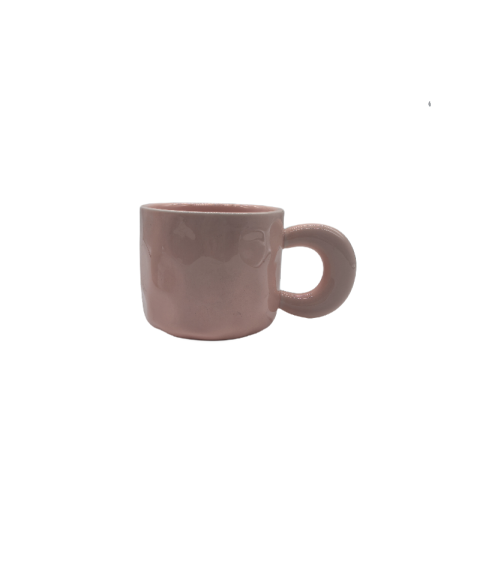 Cute Ceramic Coffee Mug With Hand Pinch Texture,Tea Cup For Office And Home