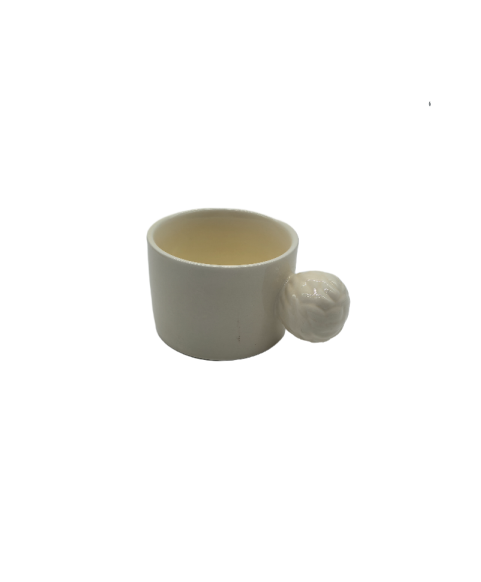 Ceramic Coffee Mug With Ball Handle,Tea Cup For Office And Home