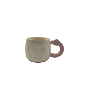 Cute Ceramic Coffee Mug With Hand Pinch Texture,Tea Cup For Office And Home