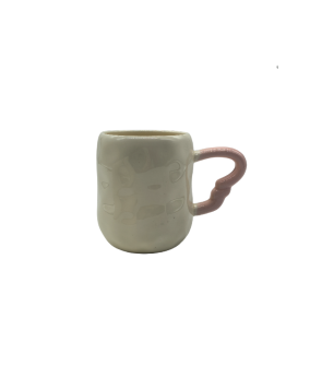 Cute Ceramic Coffee Mug With Hand Pinch Texture,Tea Cup For Office And Home