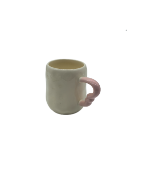 Cute Ceramic Coffee Mug With Hand Pinch Texture,Tea Cup For Office And Home