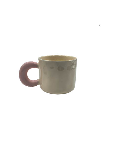 Cute Ceramic Coffee Mug With Fat Handle,Tea Cup For Office And Home