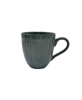 Ceramic Coffee Mug With Vertical Stripes Pattern,Tea Cup For Office And Home