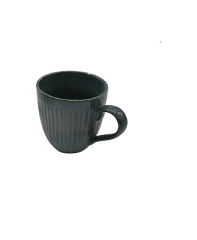 Ceramic Coffee Mug With Vertical Stripes Pattern,Tea Cup For Office And Home