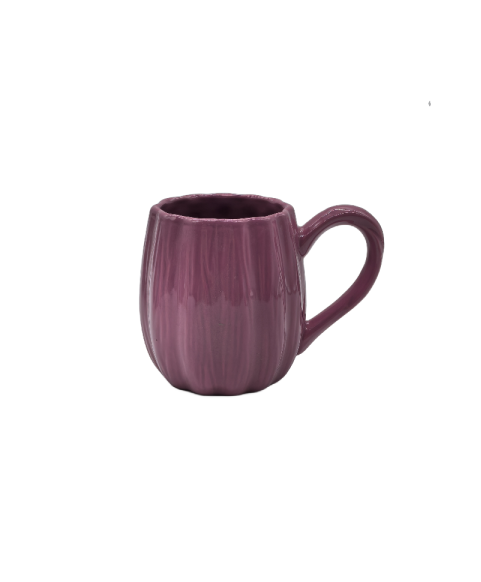 Ceramic Coffee Mug With Vertical Stripes Pattern,Tea Cup For Office And Home
