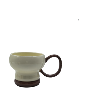 Ceramic Coffee Mug With Big Handle,Gourd Shape Tea Cup For Office And Home