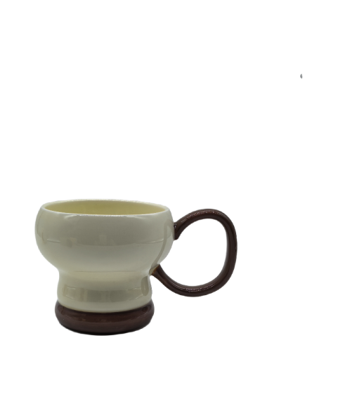 Ceramic Coffee Mug With Big Handle,Gourd Shape Tea Cup For Office And Home