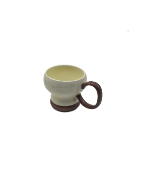 Ceramic Coffee Mug With Big Handle,Gourd Shape Tea Cup For Office And Home
