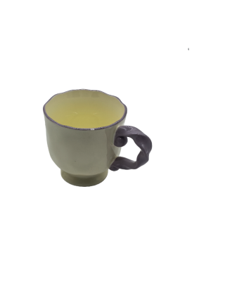 Flower Shaped Ceramic Coffee Mug,Tea Cup For Office And Home