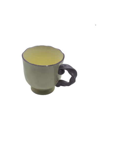 Flower Shaped Ceramic Coffee Mug,Tea Cup For Office And Home