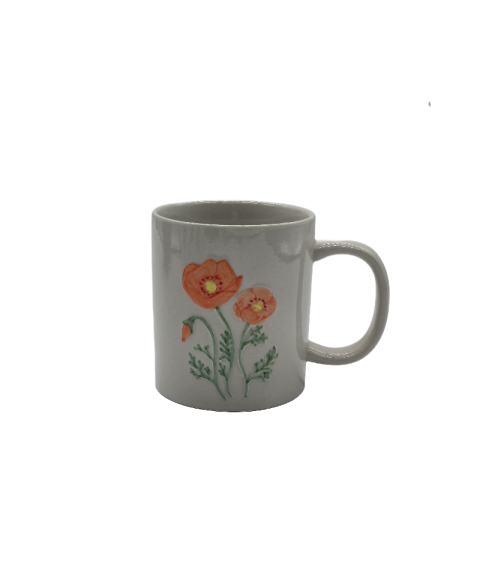 Flower Ceramic Coffee Mug,Tea Cup For Office And Home