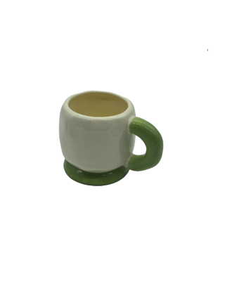 Cute Ceramic Coffee Mug With Fat Handle,Tea Cup For Office And Home