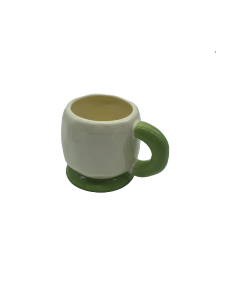 Cute Ceramic Coffee Mug With Fat Handle,Tea Cup For Office And Home