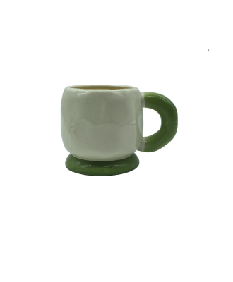 Cute Ceramic Coffee Mug With Fat Handle,Tea Cup For Office And Home