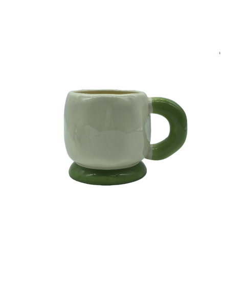 Cute Ceramic Coffee Mug With Fat Handle,Tea Cup For Office And Home