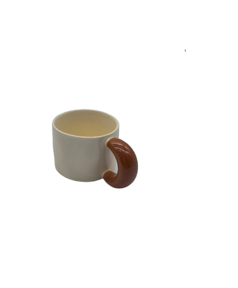 Cute Ceramic Coffee Mug With Fat Handle,Tea Cup For Office And Home