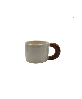 Cute Ceramic Coffee Mug With Fat Handle,Tea Cup For Office And Home