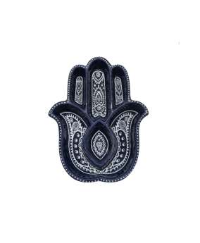 Bohemian Style Ceramic Hand-Shaped Decorative Plate