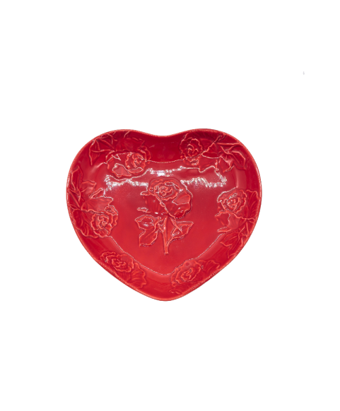 Heart Shaped Porcelain Dinner & Dessert Plate