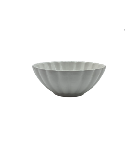 Chrysanthemum Shaped White Porcelain Bowl,Small Bowl For Soup,Yogurt,Fruit