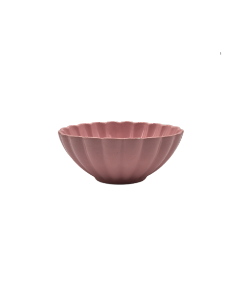 Chrysanthemum Shaped Pink Porcelain Bowl,Small Bowl For Soup,Yogurt,Fruit