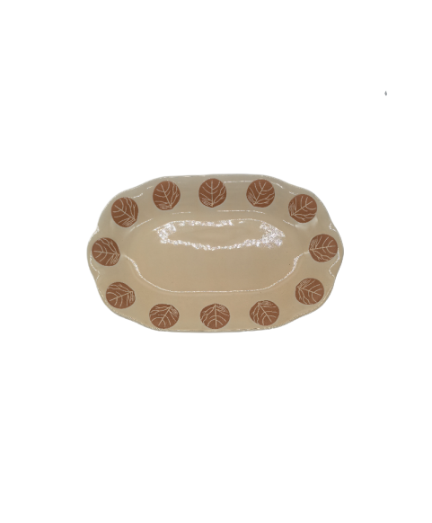 Porcelain Dinner Plate,Oval Serving Platter For Dessert