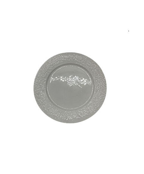 Porcelain Dinner Plate,Embossed Serving Dish