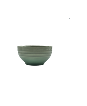 Green Embossed Porcelain Bowl For Rice, Soup,Cereal,Yogurt