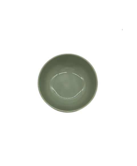 Green Embossed Porcelain Bowl For Rice, Soup,Cereal,Yogurt