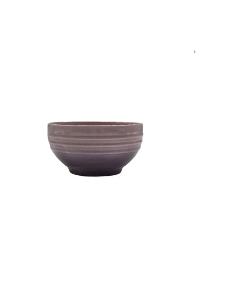 Purple Embossed Porcelain Bowl For Rice,Soup,Cereal,Yogurt
