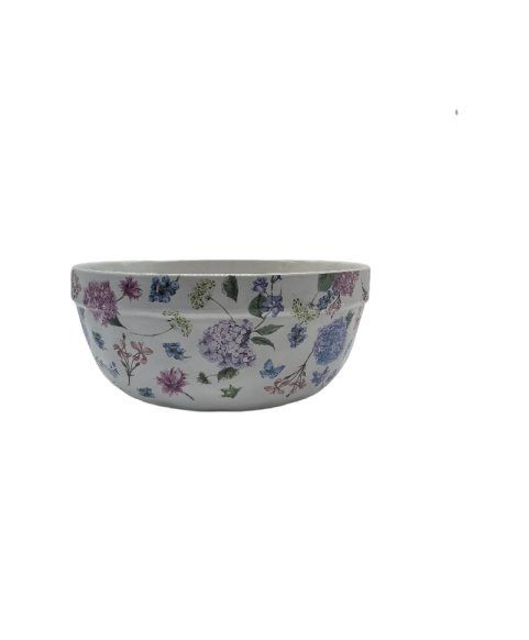 Large Porcelain Soup Bowl,Large Serving Bowl With Floral Patterns
