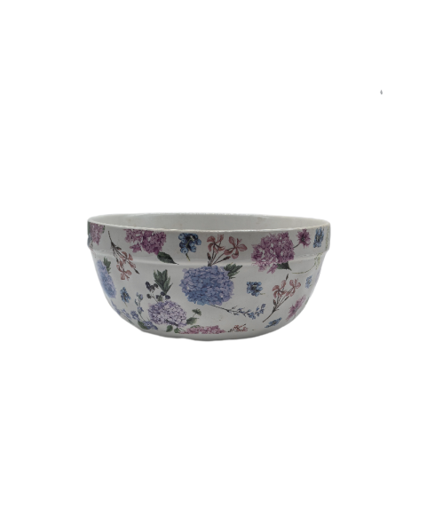 Large Porcelain Soup Bowl,Large Serving Bowl With Floral Patterns